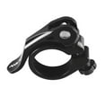 BLACK BIKE ForSEAT POST CLAMP 31.8/34.9MM QUICK RELEASE ALLOY FIXTURE