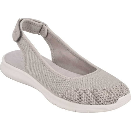 

Women s Easy Spirit Gracee2 Slingback Light Grey Fabric/Mesh 7.5 W