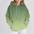 thumbnail image 2 of HomeDM Womens Pullover Hoodie Long Sleeve Comfy Sweatshirt for Women - Green/L, 2 of 7