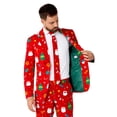 thumbnail image 3 of Men's Opposuits Christmas Festivity Red Suit, 3 of 7