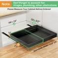 thumbnail image 3 of Wider Pull out Cabinet Organizer, Expandable(13.6"-24") Heavy Duty Peel and Stick Roll out Drawer for Pots and Pans, Adjustable Adhesive No Drill Screw Slide out Shelf Storage for Home Kitchen Pantry, 3 of 18