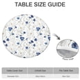 thumbnail image 6 of White Daisy Flower Pattern Round Fitted Tablecloth with Elastic Edge,Dining Table Cover Waterproof,Outdoor Round Tablecloth for Camping,Dining,Indoor and Outdoor, 6 of 7