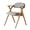 Style-2, variant on Folding Chairs with Armrest Wooden Stackable Dining Chair Stools with Padded Seats with Removable Cover Extra for Guests Kitchen Wedding Party