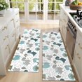 thumbnail image 4 of Kitchen Rugs Sets Of 2,Colorful Dinosaurs Plants Pattern Anti Fatigue Kitchen Mat Rugs Non Slip Washable,Decorative Kitchen Floor Mats for Kitchen,Sink,Laundry,17"X47", 4 of 5