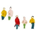 thumbnail image 4 of Xuanheng 8-55 Pack 100x Modèle Peint Train Personnes Assises Passagers Figurines 1:100 TT 15 Pcs, 4 of 8