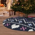 thumbnail image 6 of Sikiie Pixel Heart Winter 30-48 inches {designName} Print Christmas Tree Skirt Snowman Xmas Tree Skirt with Edge Christmas Decorations for Holiday Party-48", 6 of 7