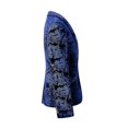 thumbnail image 2 of Mens Luxury Paisley Suit Jacket Gold Shiny Slim Fit Button Down Blazer, 2 of 4
