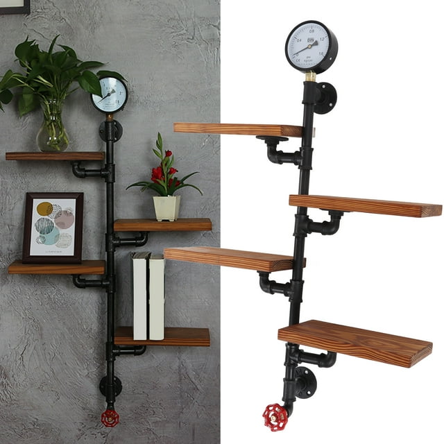 Estante De Estilo Retro, Estantería Industrial Para Tuberías, Decoración Del Hogar Para Dormitorio, Sala De Estar