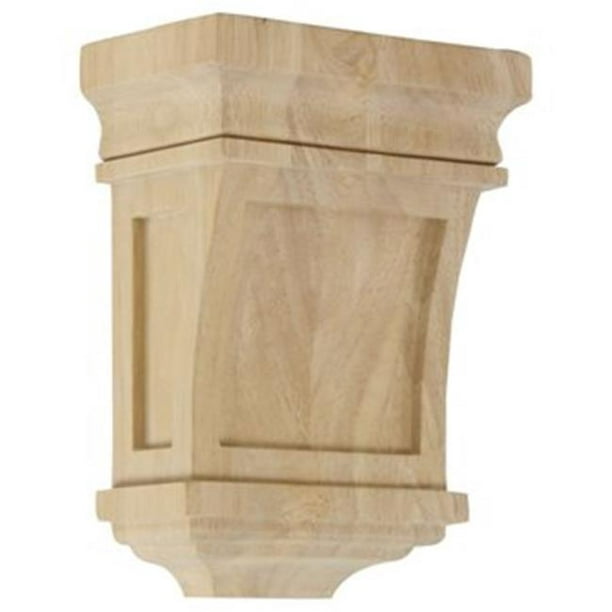 Ekena Millwork COR05X03X07SFRO 5 Po x 3 Po D x 7 Po H Santa Fe Corbel- Chêne Rouge- Accent Architectural