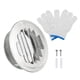 thumbnail image 1 of Ventiladores de Soffit Redondos Uxcell de 4.5", Cubierta de Ventilación de Malla de Louver de Acero Inoxidable para Cocina y Baño, 1 of 6