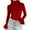 Red, variant on hotojiny Turtleneck Tops for Women Ruffle Long Sleeve Velvet Blouses Work Shirts Basic Fashion Going out Clothes Spring Outfit