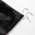 thumbnail image 5 of Lorviah 3 Piece Striped Satin Duvet Cover Set Twin Size, Soft & Hair/Skin Friendly, Black, 5 of 5