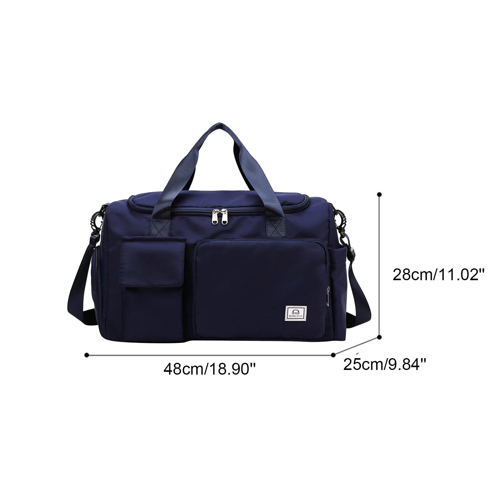 Cadorn Nylon Waterproof Duffel Bag with Wet-Dry Compartment, Large Capacity Gym Travel Bag for Swimming, Sports, and Outdoor Adventures