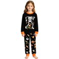 thumbnail image 4 of CONZONE Halloween Big Girls Pajamas Skeleton Pjs Set Hallowmas Jammies Long Sleeve Tops Pants 2 Piece Sleepwear Loungewear for Kids, 4 of 4