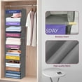 thumbnail image 2 of Weekly Clothes Organizer for Kids - 6-Shelf - Hanging Closet Daily Clothing Organization, 2 of 11