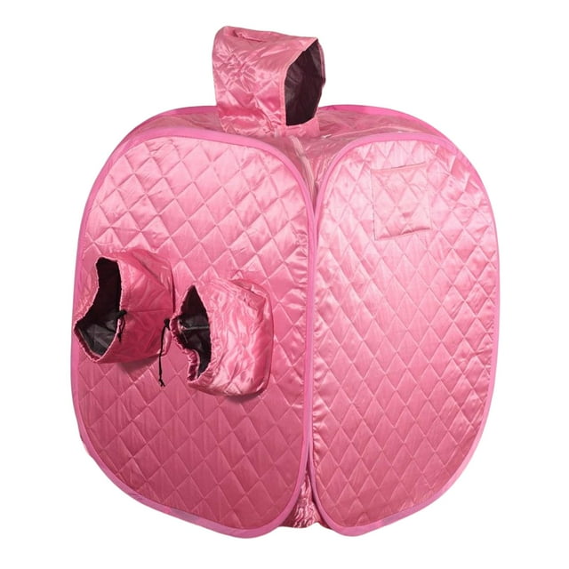Tienda de tamaño completo para sala de sauna, plegable, con doble cremallera, minisauna, para habitación privada, para persona Rosado shamjiam Tienda de sauna