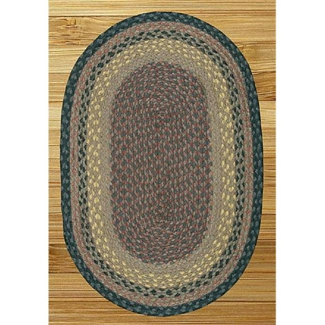 Capitol Earth Rugs 09-099 Tapis Tressé en Jute Brun-Noir-Charbon