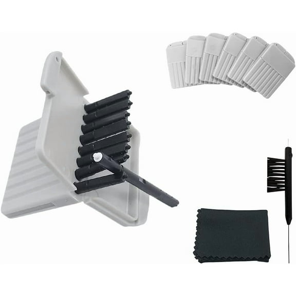 Wax Guards Cerumen Stop Filters for Phonak/Unitron/Widex Hearing Aids Cleaner with Cleaning Brush Kit Tools and Carry Case – 6Packs/48 Pieces