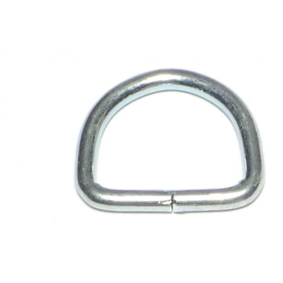 1/8" x 3/4" Zinc Plated Steel D-Rings (32 pcs.)