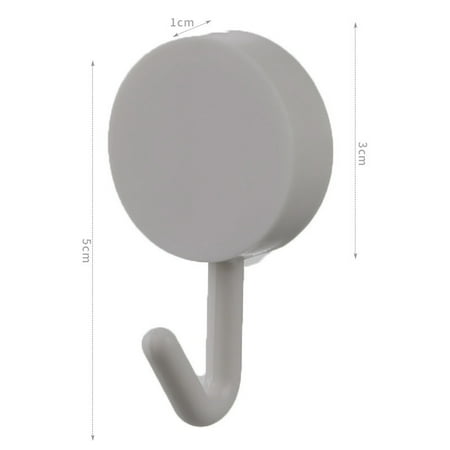 

Zhuge 20 piece adhesive hook cute and strong load-bearing hook household multi-color non perforated and traceless wall decoration small hook (gray)