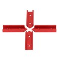 thumbnail image 2 of T Slot Connectors, T Track Connector 4Pcs High Accuracy Easy Assembly  For Cutting Red,Blue,Silver, 2 of 8