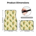 thumbnail image 5 of Yiaed Yellow Corn Print Carpet Floor Mats for Cars, Auto Accessories Front & Rear Car Floor Mats Car Floor Foot Mat Sets of 4 Pieces, 5 of 7
