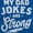 Royal, variant on My Dad Jokes Are Strong Funny Fathers Zip Hoodie Sweatshirt Men Brisco Brands S