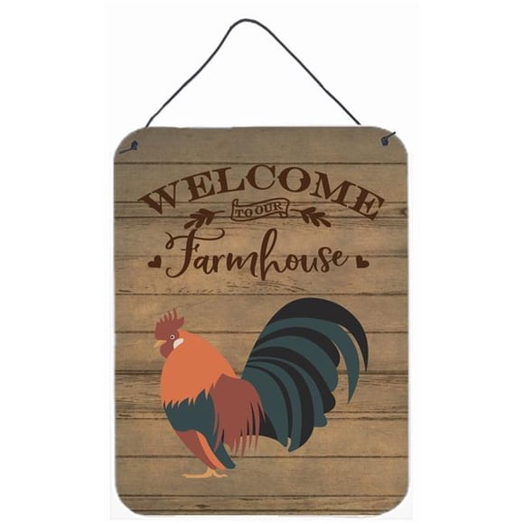 Carolines Treasures CK6780DS1216 12 x 16 in. Dutch Bantam Chicken Welcome Wall or Door Hanging Prints