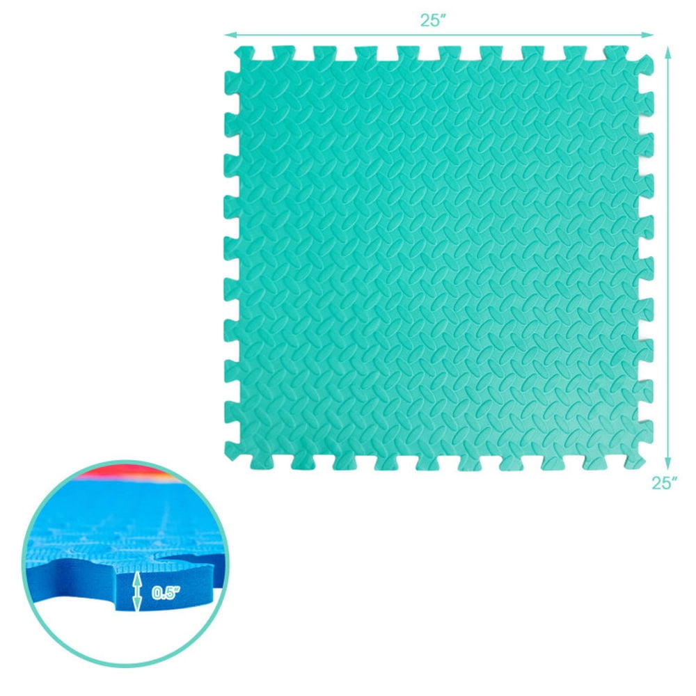 Spaco 12 Pieces Puzzle Interlocking Flooring Mat with Anti-slip and Waterproof Surface, Playmate for Baby for Toddler Infant 0-3-6-9-12 Months
