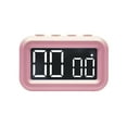 thumbnail image 1 of Reloj despertador digital Injueey LED rosa, 1 of 6