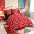 thumbnail image 2 of Manfei Cute Nutcracker 7pcs Queen Bedding,Christmas Winter Festive Bedding Comforter Set Queen,Black Reversible, 2 of 7