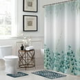 thumbnail image 3 of Spring Eucalyptus Shower Curtain, Sage Green Botanical Tropical Leaves Plants Bathroom Curtain for Bathtub Decor Waterproof Fabric Machine Washable with 12 Hooks, 3 of 6