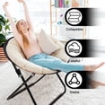 thumbnail image 4 of CAMP SOLUTIONS Silla Bungee Ultimate Comfort - Silla Bunjo versátil con divertido diseño hinchable - Silla circular para relajación y diversión - Silla plegable tipo araña de trampolín, 4 of 5