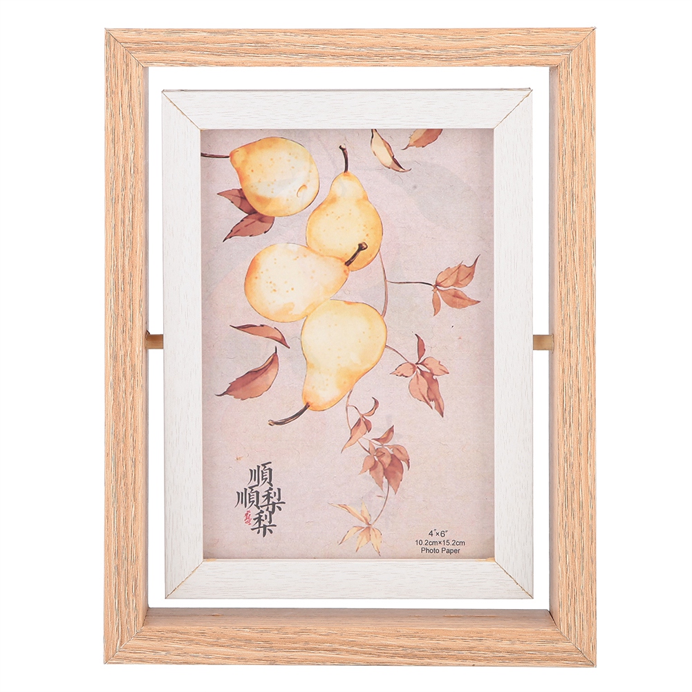 Kritne Rotating Photo Frame Set Up DoubleSided Photo Frame, Nordic