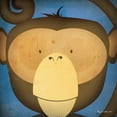 thumbnail image 2 of Fowler, Ryan 12x12 Gold Ornate Wood Framed with Double Matting Museum Art Print Titled - Monkey WOW, 2 of 4