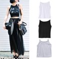 thumbnail image 3 of ZUARFY Women Casual Bandage Sleeveless Tank Slim Short Tops Solid Bodycon Summer Blouse, 3 of 15