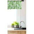 thumbnail image 3 of Ambesonne Floral Window Valance, Summer Theme Pinnate Leaves, 54" X 12", Lime Green and White, 3 of 3