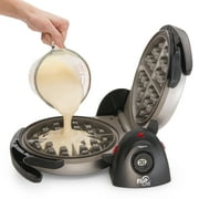 Presto FlipSide Belgian Waffle Maker, Ceramic Kitchen Appliance, 7, Black