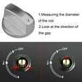 thumbnail image 3 of 2PCS Rotary Switches Round Knob Stove Burner Oven Kitchen Parts Handles Metal Fire Switch Button, 3 of 7
