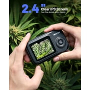 TOMLOV Digital Microscope Handheld Adjustable Focus Coin Microscope 2.4 IPS Screen Magnifying Glass Jewelry Loupe