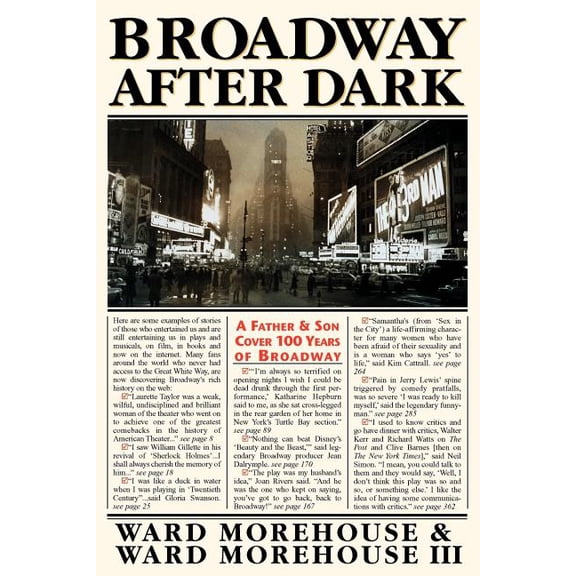 Broadway After Dark: A Father and Son Cover 100 Years of Broadway, (Paperback)