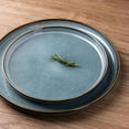 thumbnail image 2 of AmorArc Ceramic Dinnerware Sets for 6, 18 Pieces Stoneware Plates and Bowls Sets, Scratch Resistant Dishes, Dishwasher & Microwave Safe, Space Blue (Service for 6), 2 of 9