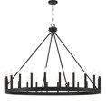 thumbnail image 3 of ACROMA  24 Light Modern Farmhouse Wagon Wheel Chandelier-UL Certified Aged Zinc, 3 of 5