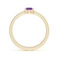 thumbnail image 2 of ANGARA Natural Pear Amethyst Solitaire Parallel Split Shank Ring in 14K Yellow Gold for Women (Size-6x4mm) | February Birthstone, Birthday, Anniversary, Jewelry Gift for Women | Natural Amethyst Ring, 2 of 9