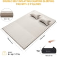 thumbnail image 7 of KingCamp KingCamp Self-Inflating Sleeping Pad Queen Size Foam Mat Camping Mattress with 2 Pillows for Outdoors 78” x 51.2”, 7 of 7