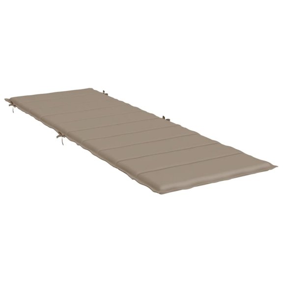 Cojín exterior Benzara Chaise Lounge taupe 185x58 cm