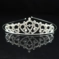 thumbnail image 2 of Diadema de corona para niños, accesorios para el cabello con corona de aleación para niñas pequeñas, tocado de diamantes de imitación para actividades del Día del Niño, 2 of 6