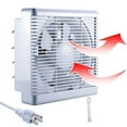 thumbnail image 1 of SAILFLO 10 Inch Exhaust Shutter Fan 2-Way Linkage Blower 470 CFM Strong Reversible Airflow Wall Mounted Ventilation Fan for Vents Attic Kitchen Bathroom Basement 10" Diameter Propeller, 1 of 5