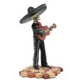 thumbnail image 3 of Ebros Traditional Charro Outfit Black Mariachi Band Skeleton Guitarist Statue, 3 of 6
