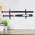 thumbnail image 3 of USHOBE Baseball Bat Hanger Holder Wooden Black 1Pack for Softball Fans, 3 of 7